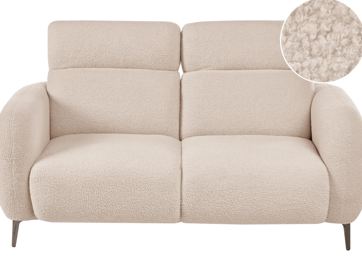 Sofa 2 personers ARTUNA Boucle Beige