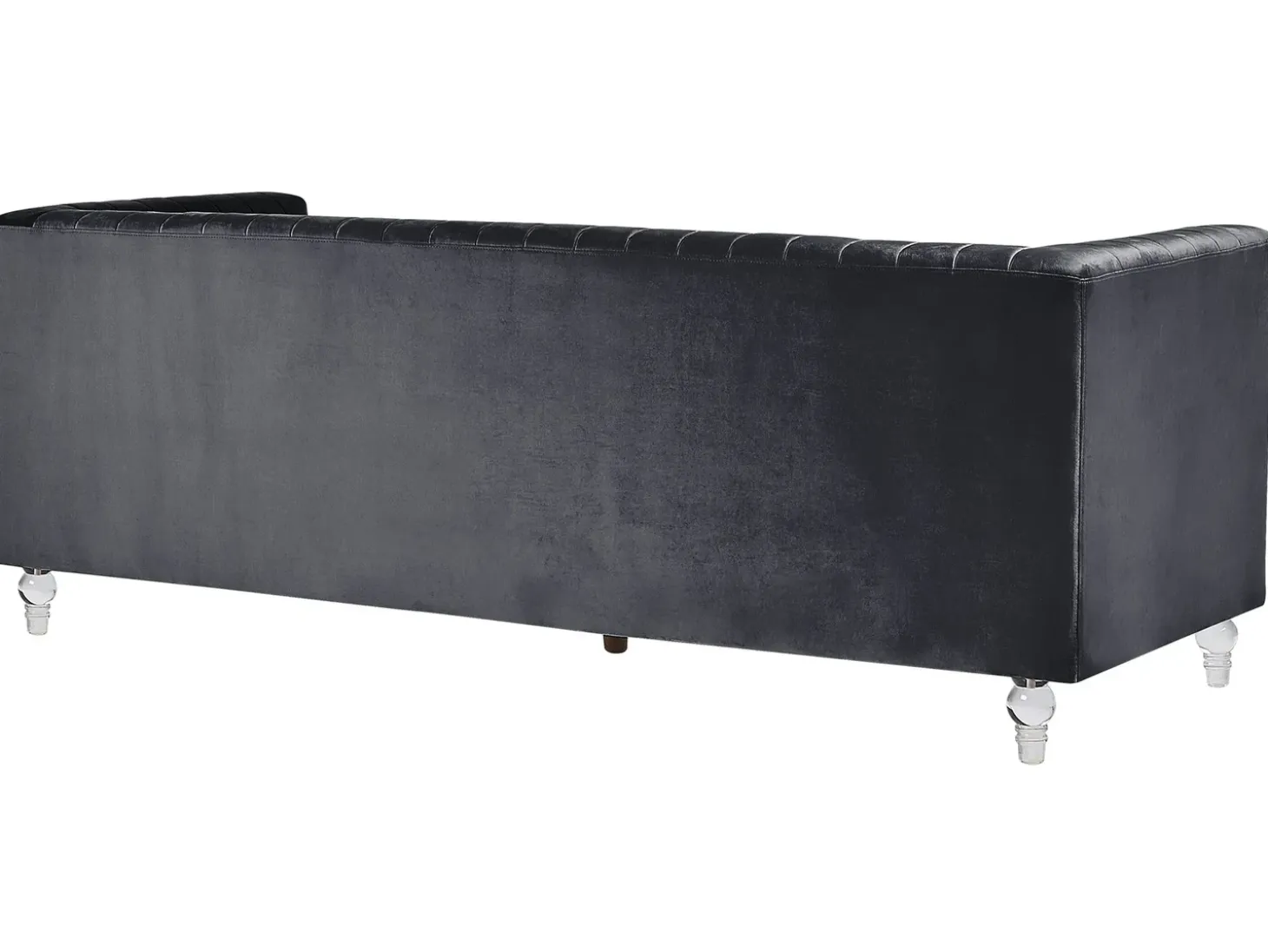 Sofa 3 personers ARVIKA Velour Sort