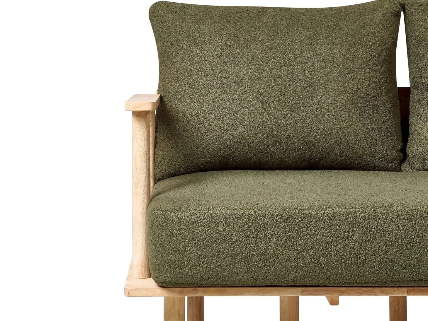 Sofa 2 personers ASKER Boucle Mørkegrøn