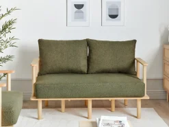 Sofa 2 personers ASKER Boucle Mørkegrøn