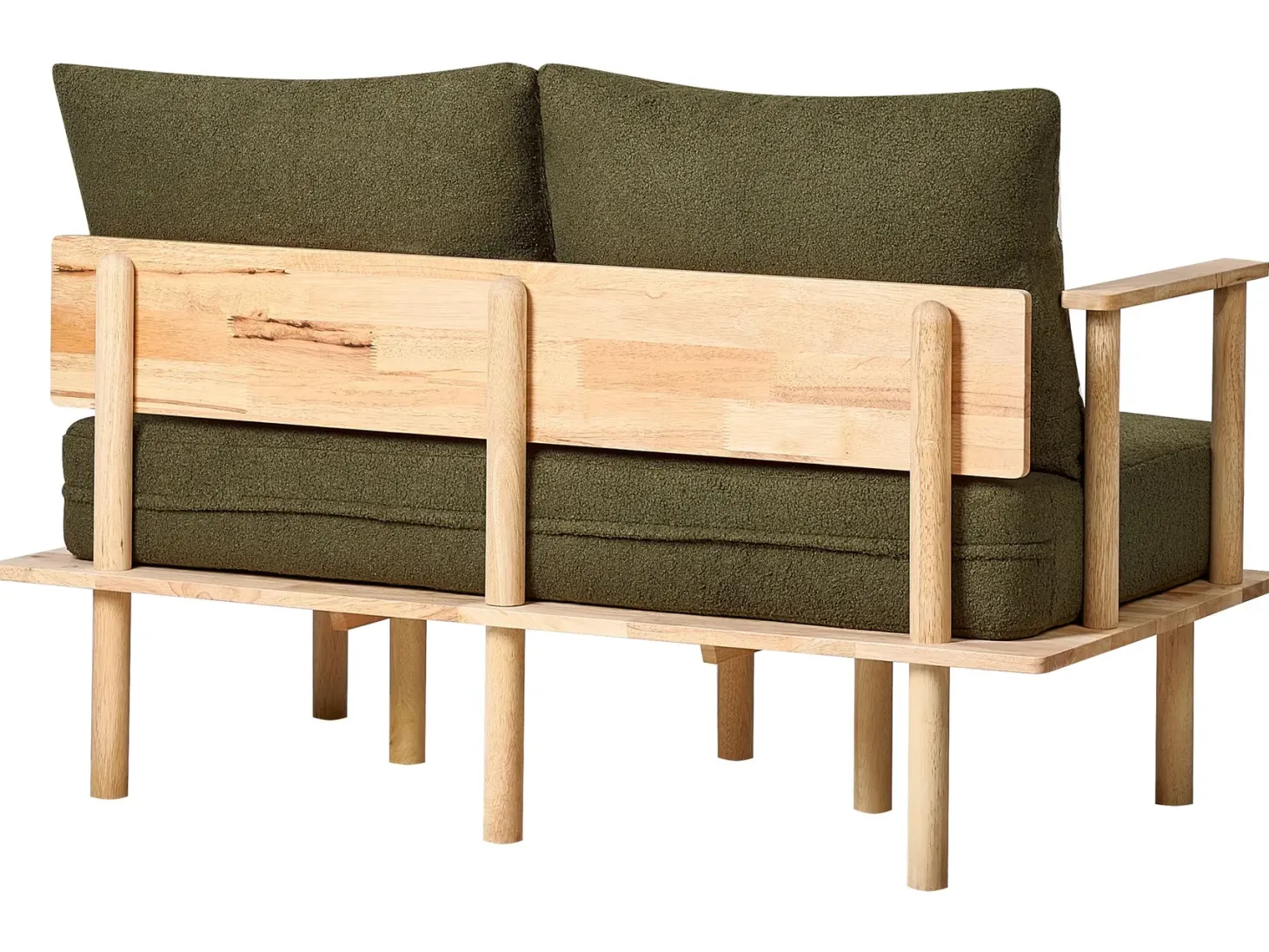 Sofa 2 personers ASKER Boucle Mørkegrøn