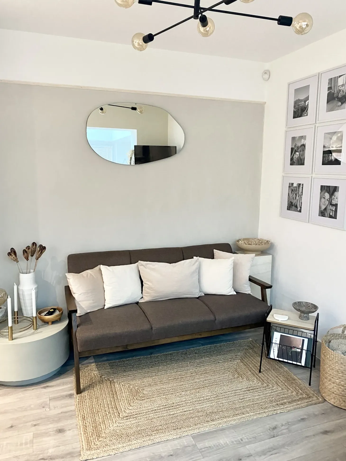 Sofa 3 personers ASNES Brun