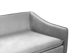 Sofa 4 personers AURE Velour Lysegrå