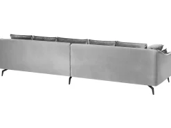 Sofa 4 personers AURE Velour Lysegrå