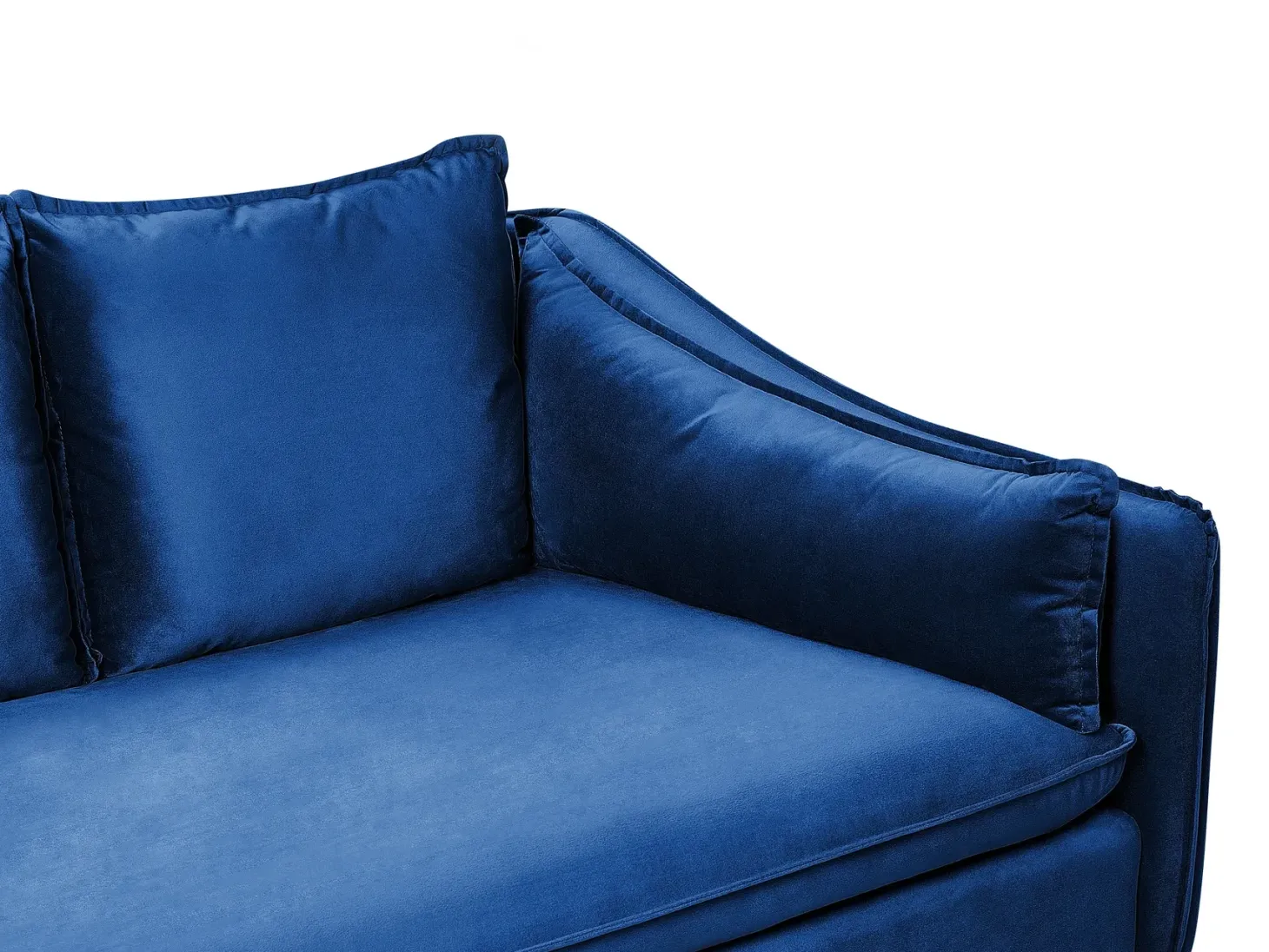 Sofa 4 personers AURE Velour Navy Blå