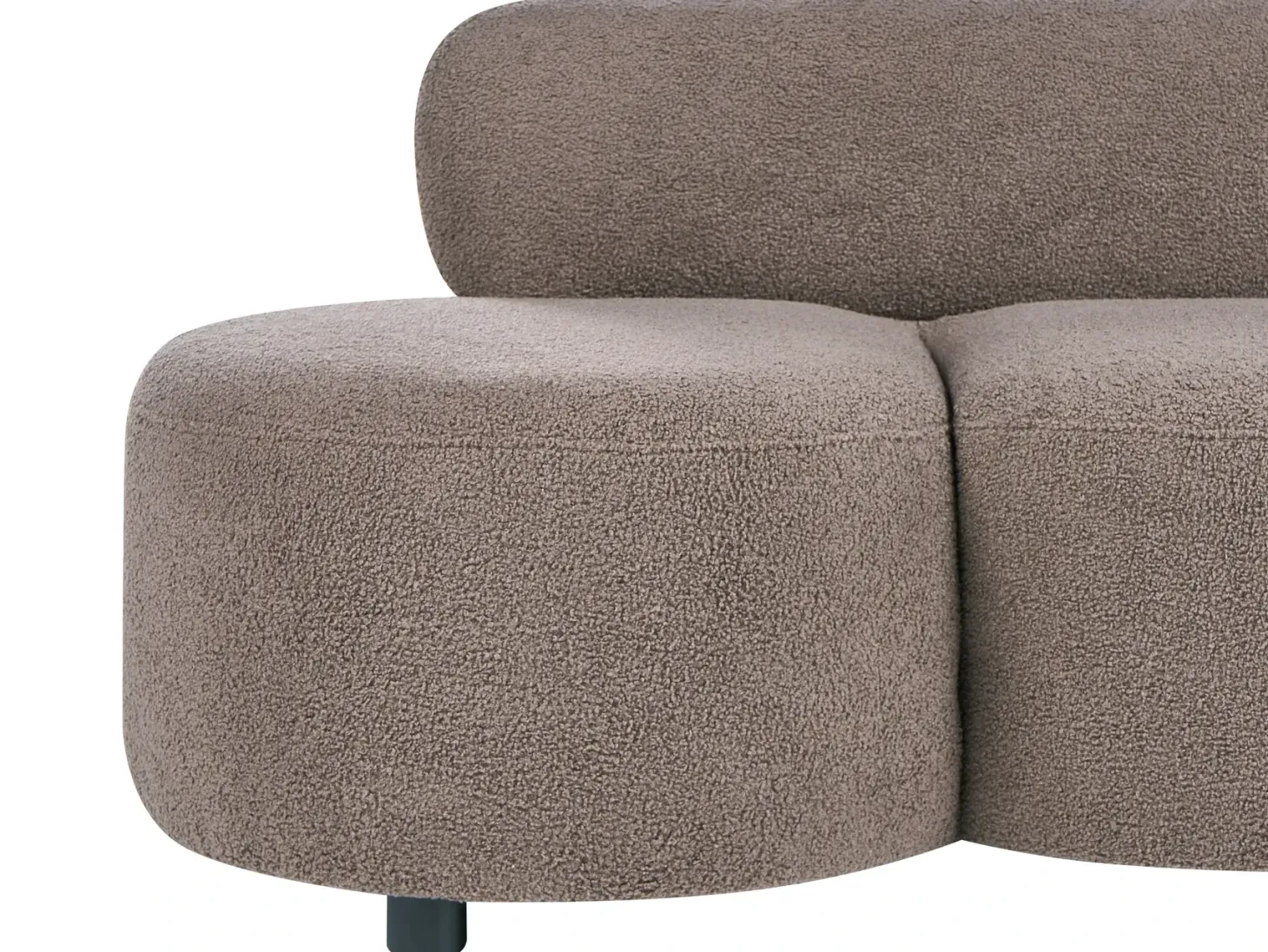 Sofa 3 personers BLAVAND Boucle Brungrå