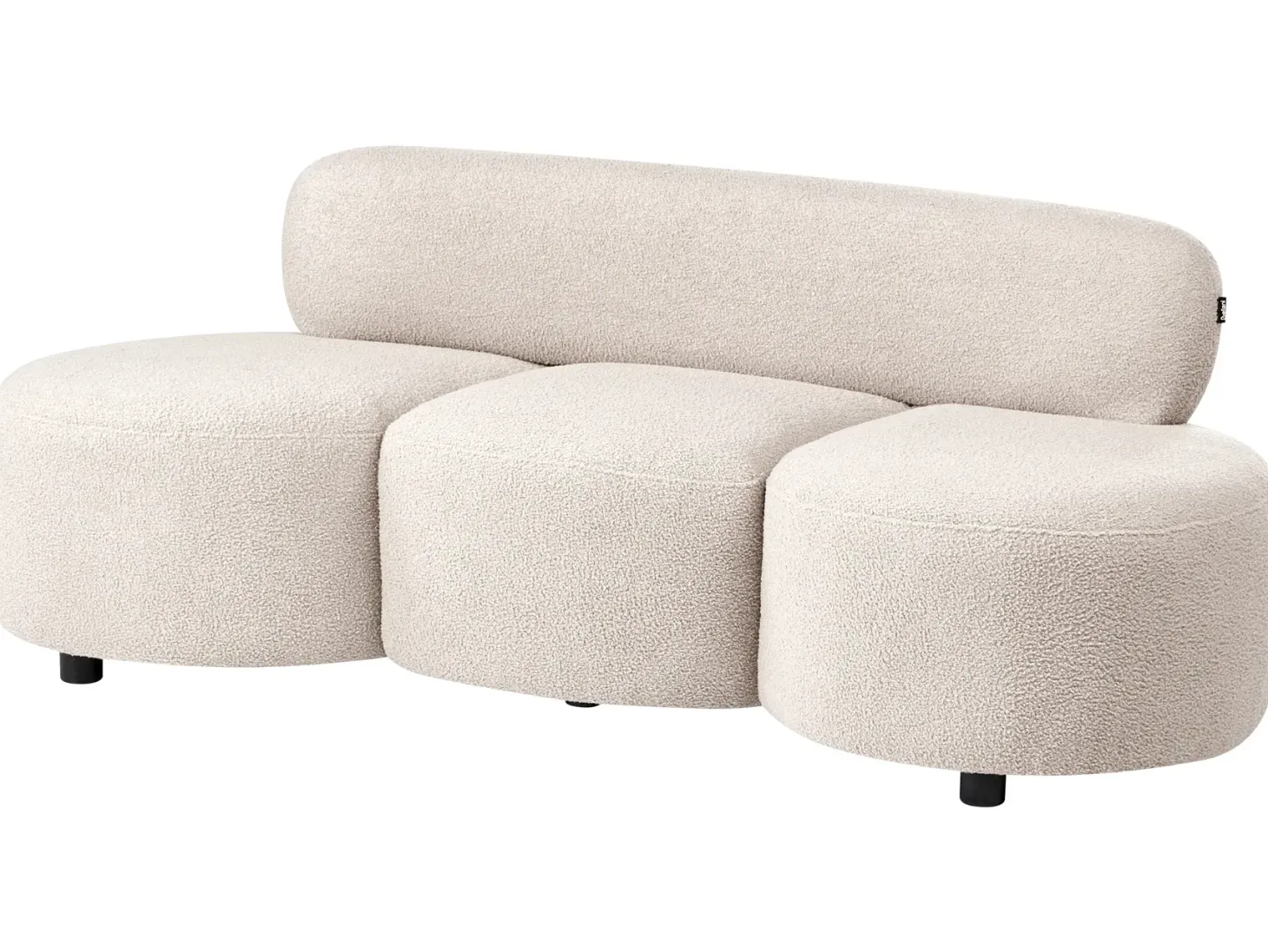 Sofa 3 personers BLAVAND Boucle Beige