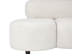 Sofa 3 personers BLAVAND Boucle Cremehvid