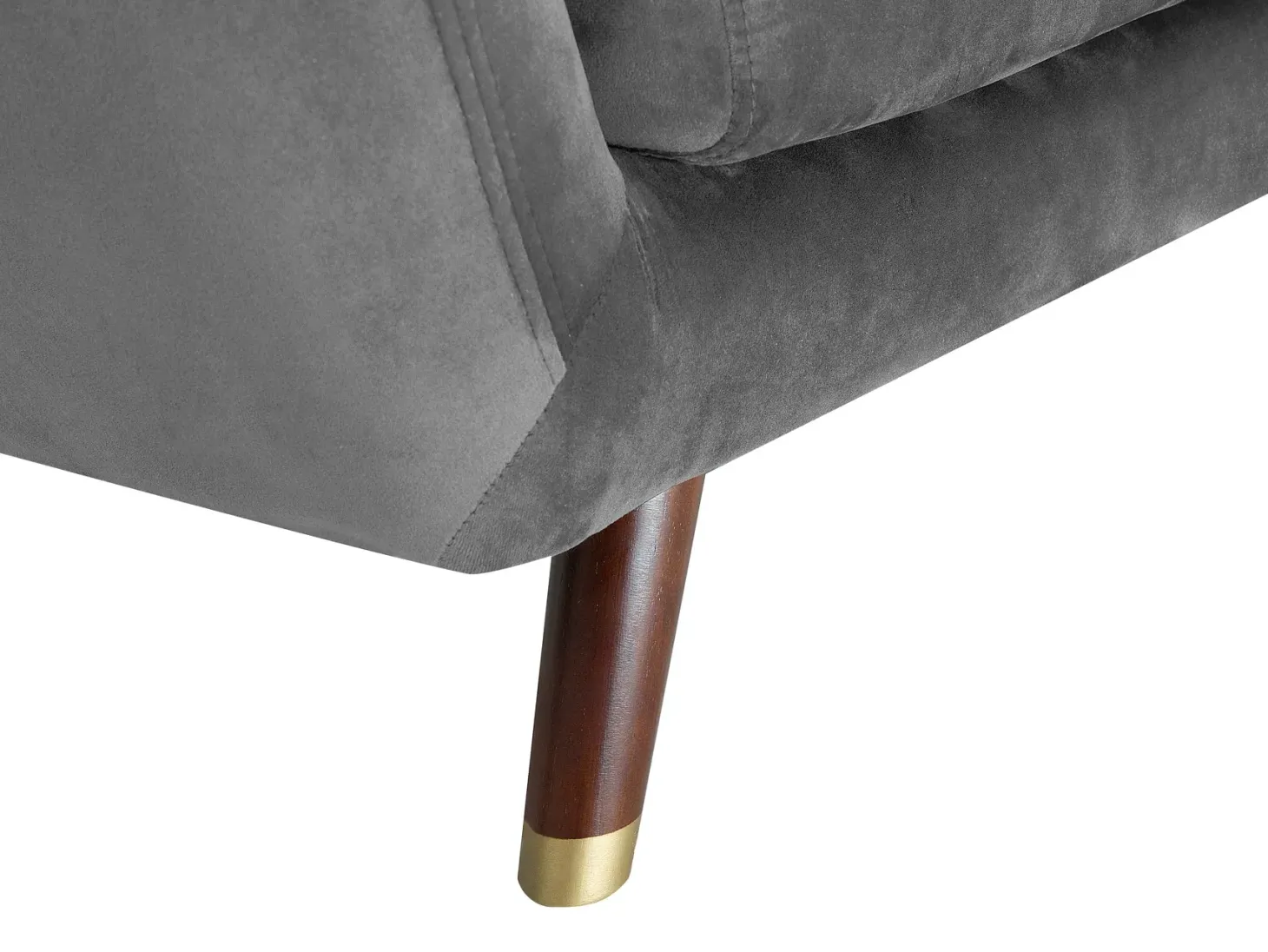 Sofa 3 personers BODO Velour Grå