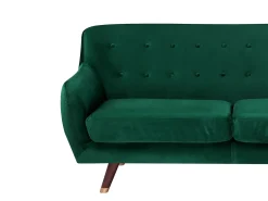 Sofa 3 personers BODO Velour Smaragdgrøn