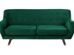 Sofa 3 personers BODO Velour Smaragdgrøn