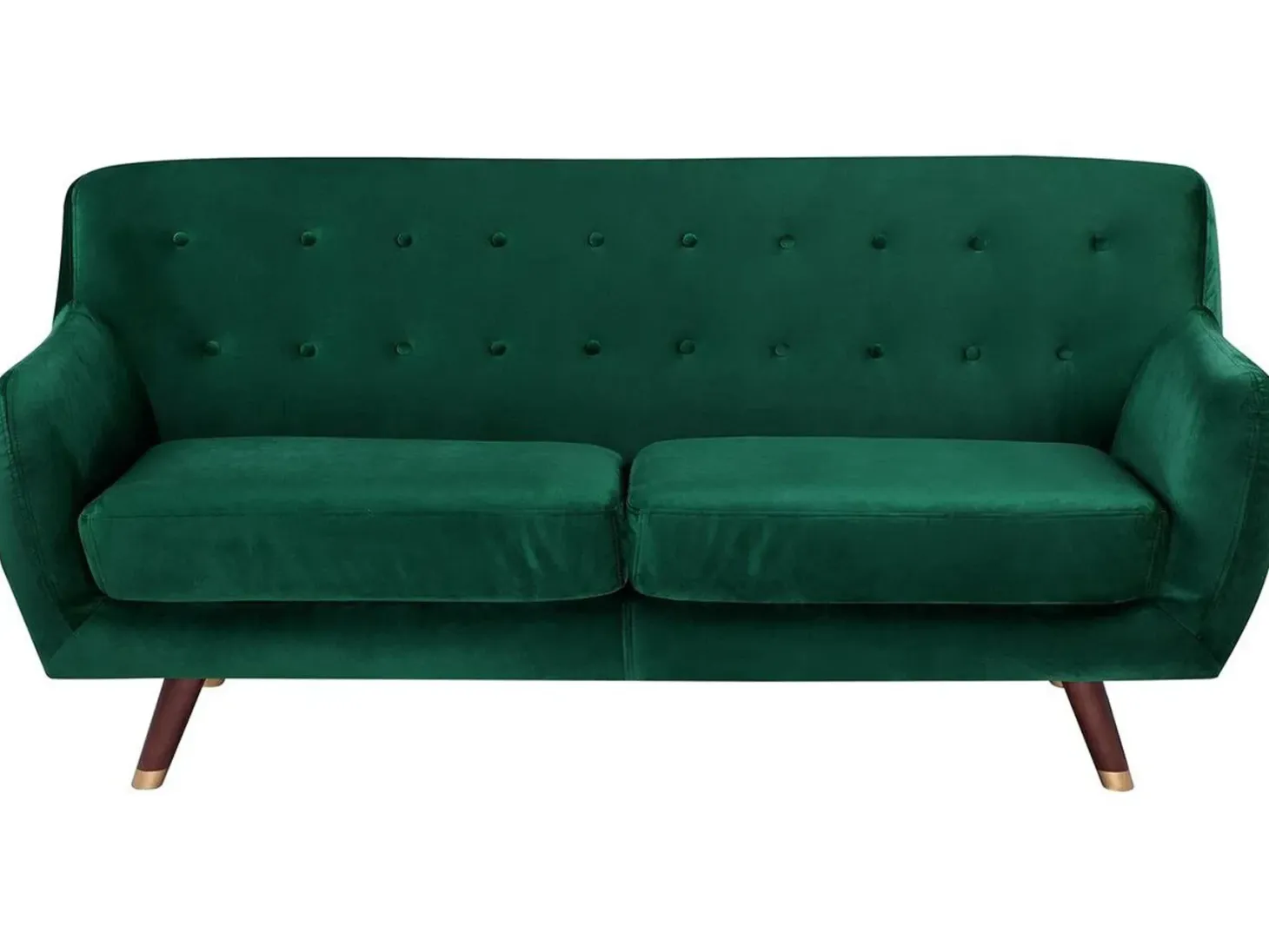 Sofa 3 personers BODO Velour Smaragdgrøn