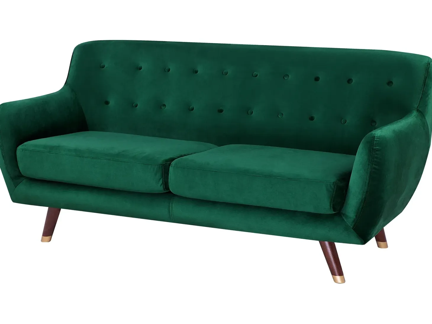 Sofa 3 personers BODO Velour Smaragdgrøn
