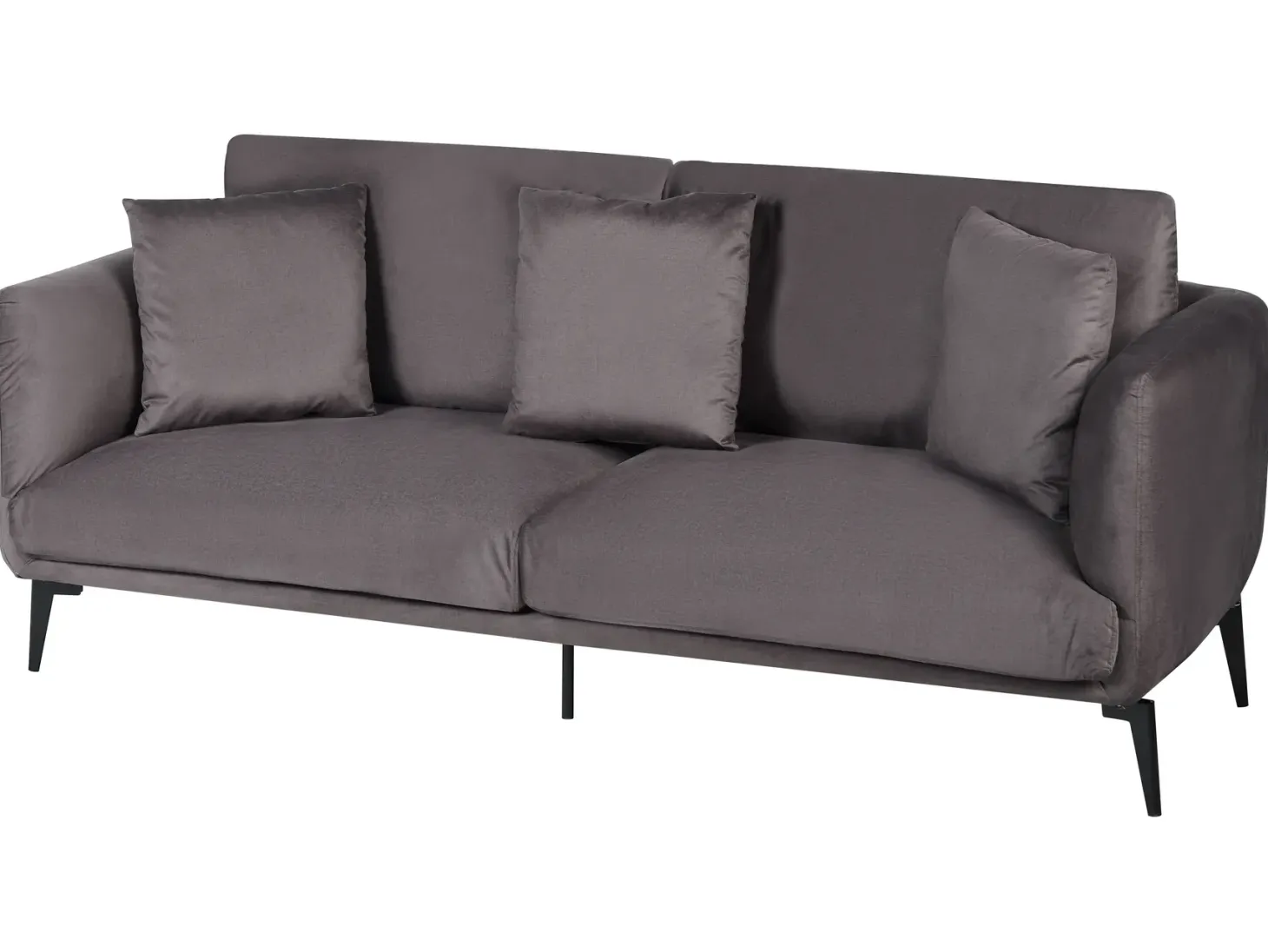 Sofa 3 personers BODUM Velour Brungrå