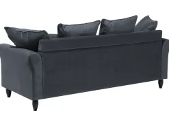 Sofa 3 personers BORNHOLM Velour Mørkegrå