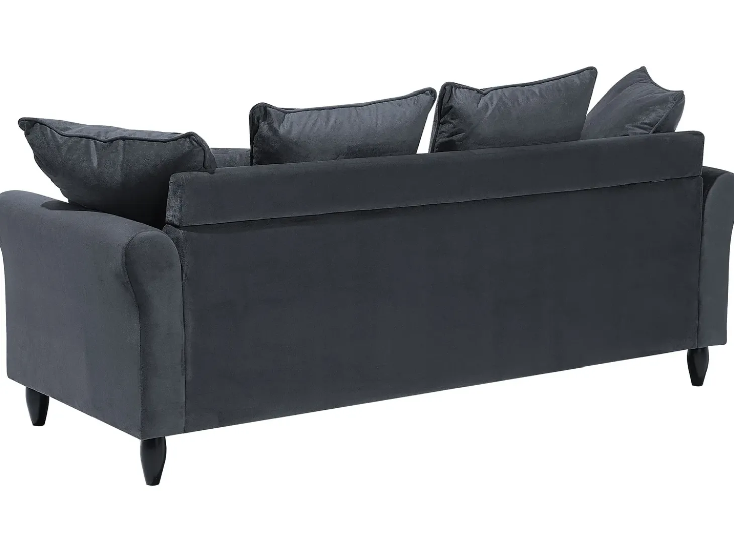 Sofa 3 personers BORNHOLM Velour Mørkegrå