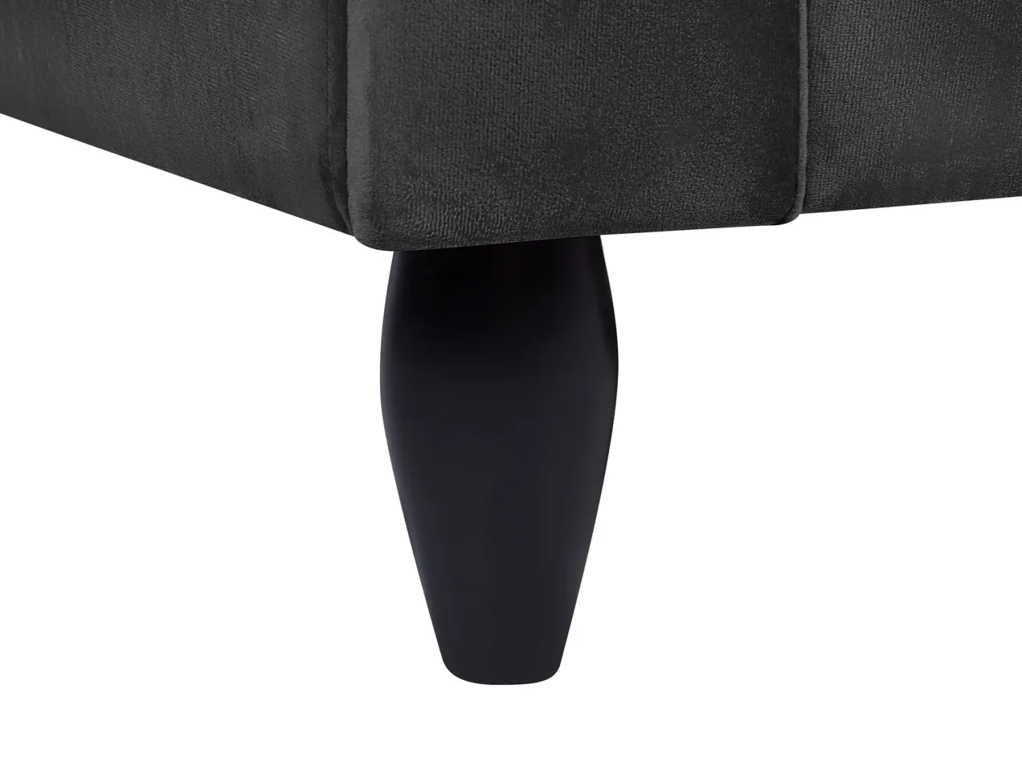 Sofa 3 personers BORNHOLM Velour Sort