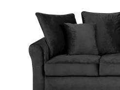 Sofa 3 personers BORNHOLM Velour Sort