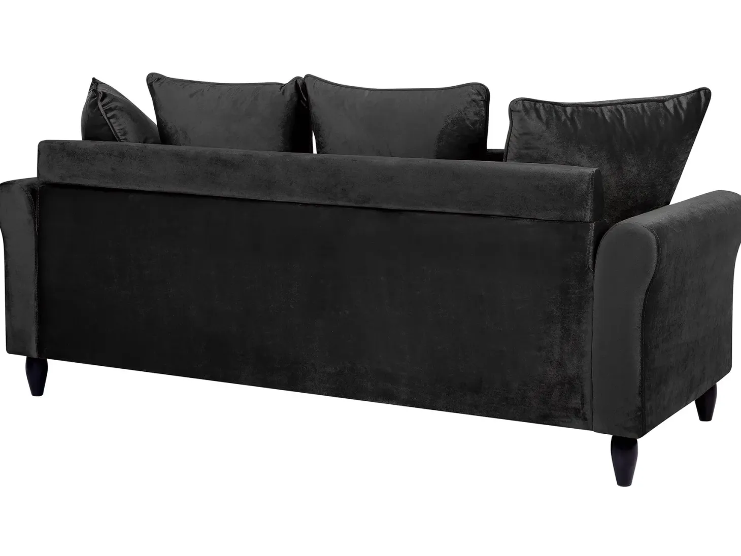 Sofa 3 personers BORNHOLM Velour Sort