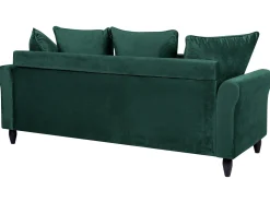 Sofa 3 personers BORNHOLM Velour Mørkegrøn