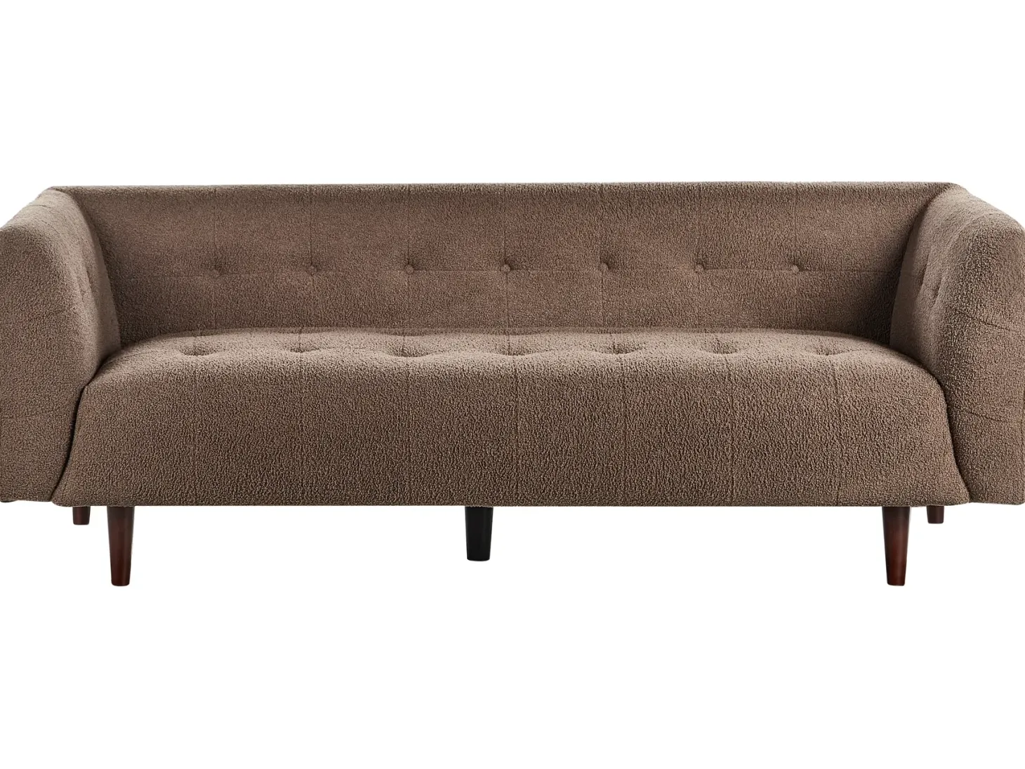 Sofa 3 personers BYSKE Boucle Brun
