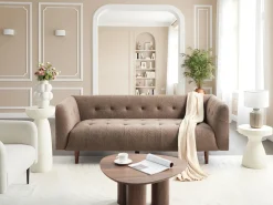 Sofa 3 personers BYSKE Boucle Brun