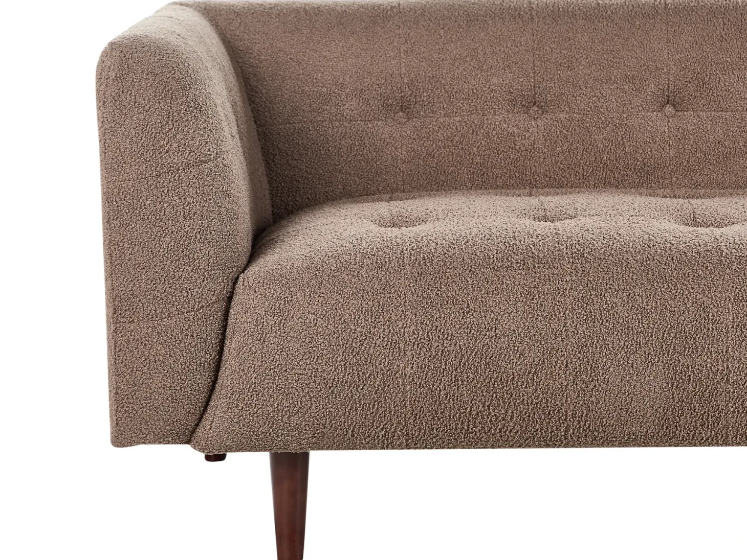 Sofa 3 personers BYSKE Boucle Brun