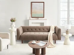 Sofa 3 personers BYSKE Boucle Brun
