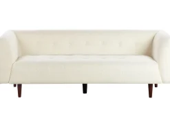 Sofa 3 personers BYSKE Boucle Cremehvid