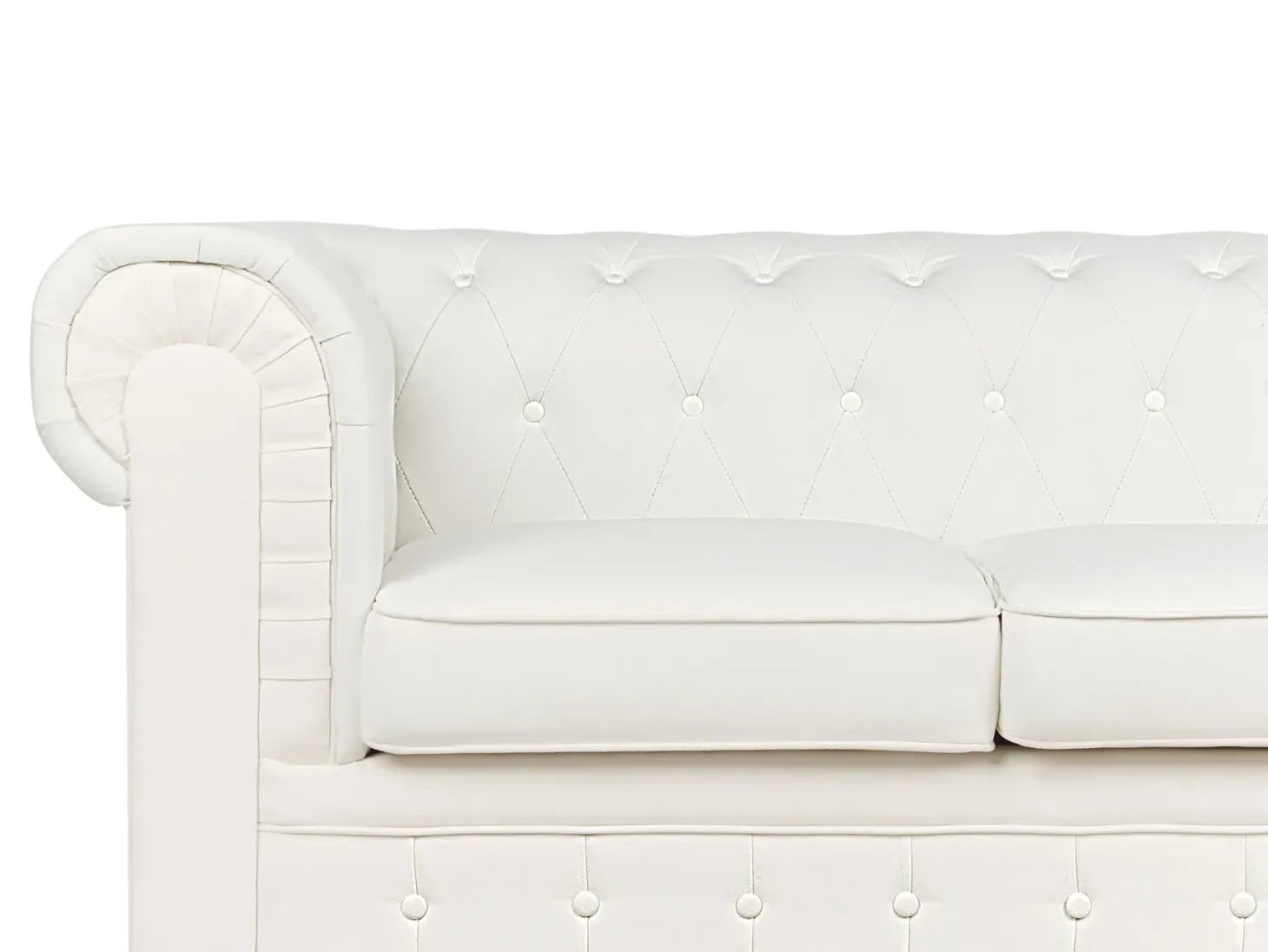 Sofa 3 personers CHESTERFIELD Cremehvid