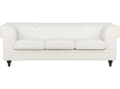 Sofa 3 personers CHESTERFIELD Cremehvid