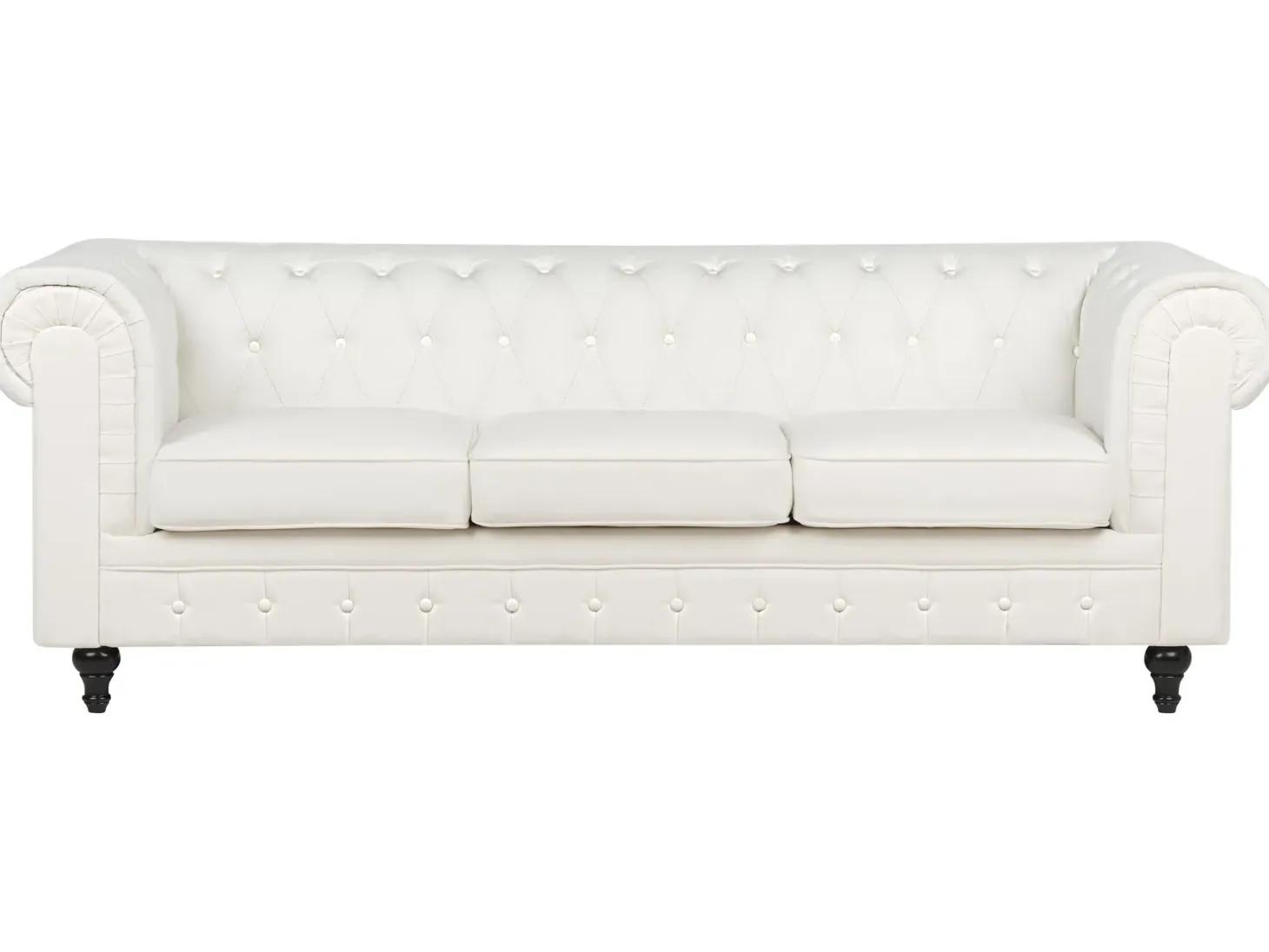 Sofa 3 personers CHESTERFIELD Cremehvid