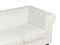 Sofa 3 personers CHESTERFIELD Cremehvid