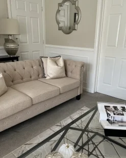 Sofa 3 personers CHESTERFIELD Beige