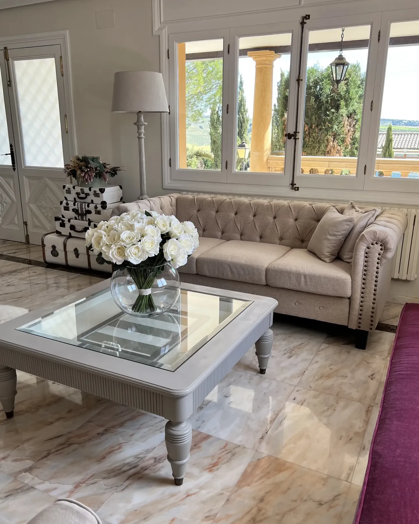 Sofa 3 personers CHESTERFIELD Beige