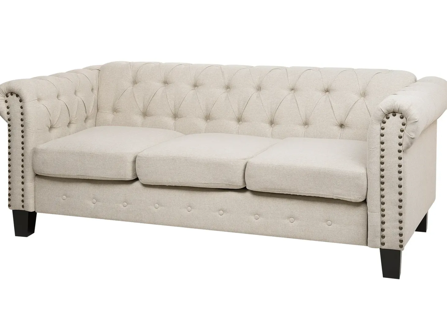 Sofa 3 personers CHESTERFIELD Beige