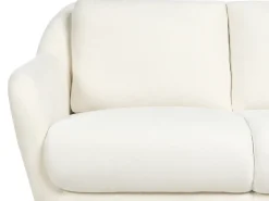 Sofa 2 personers EIBY Chenille Hvid