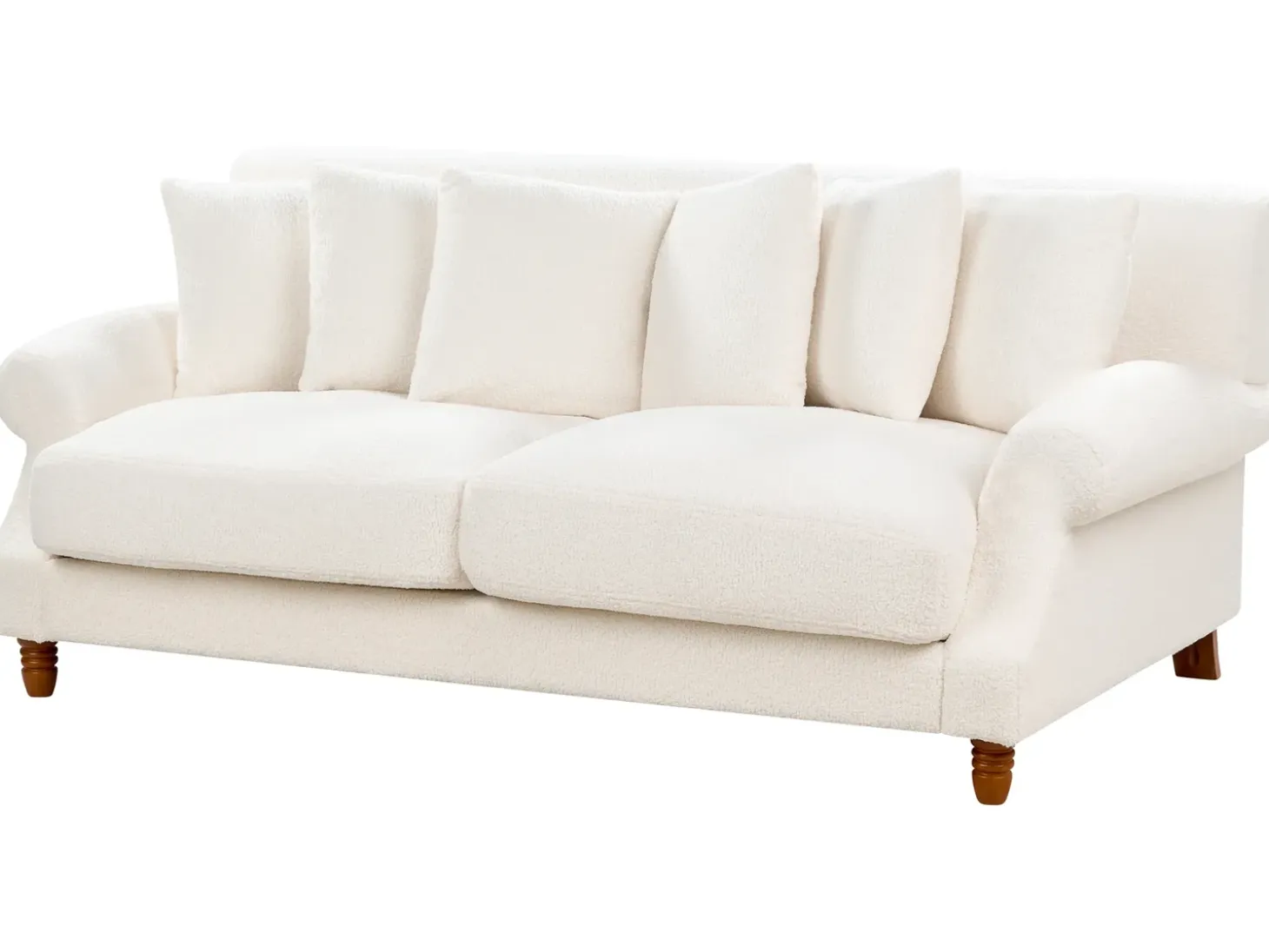 Sofa 2 personers EIKE Boucle Cremehvid