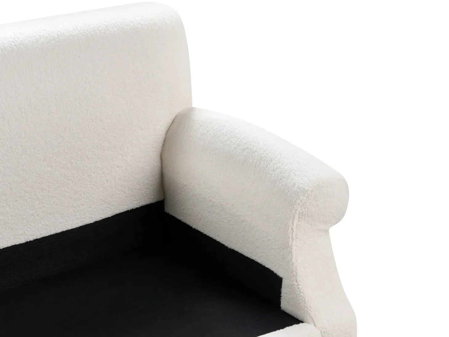 Sofa 2 personers EIKE Boucle Cremehvid
