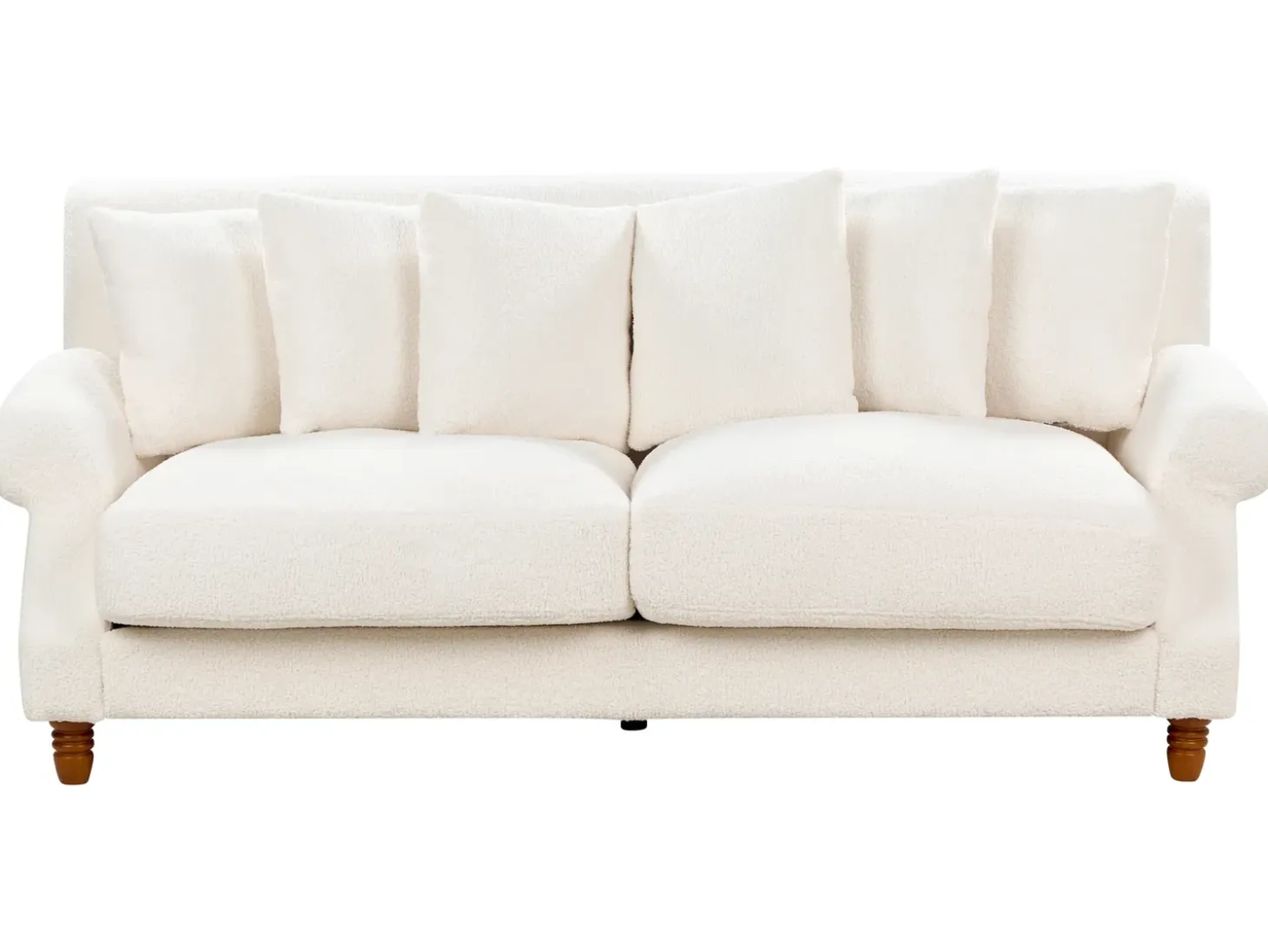 Sofa 2 personers EIKE Boucle Cremehvid