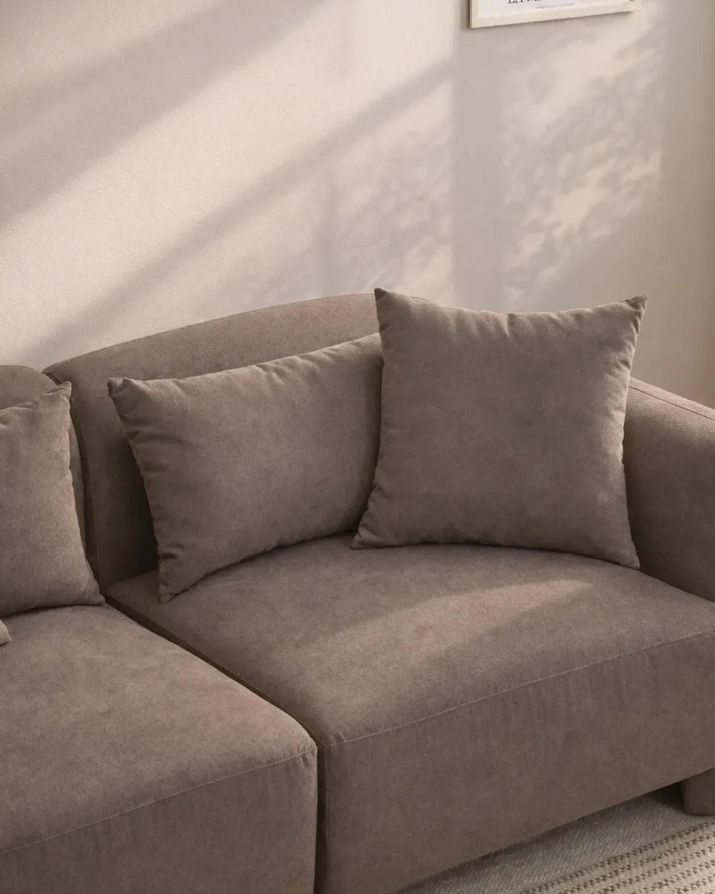Sofa 3 personers EKENES Brun