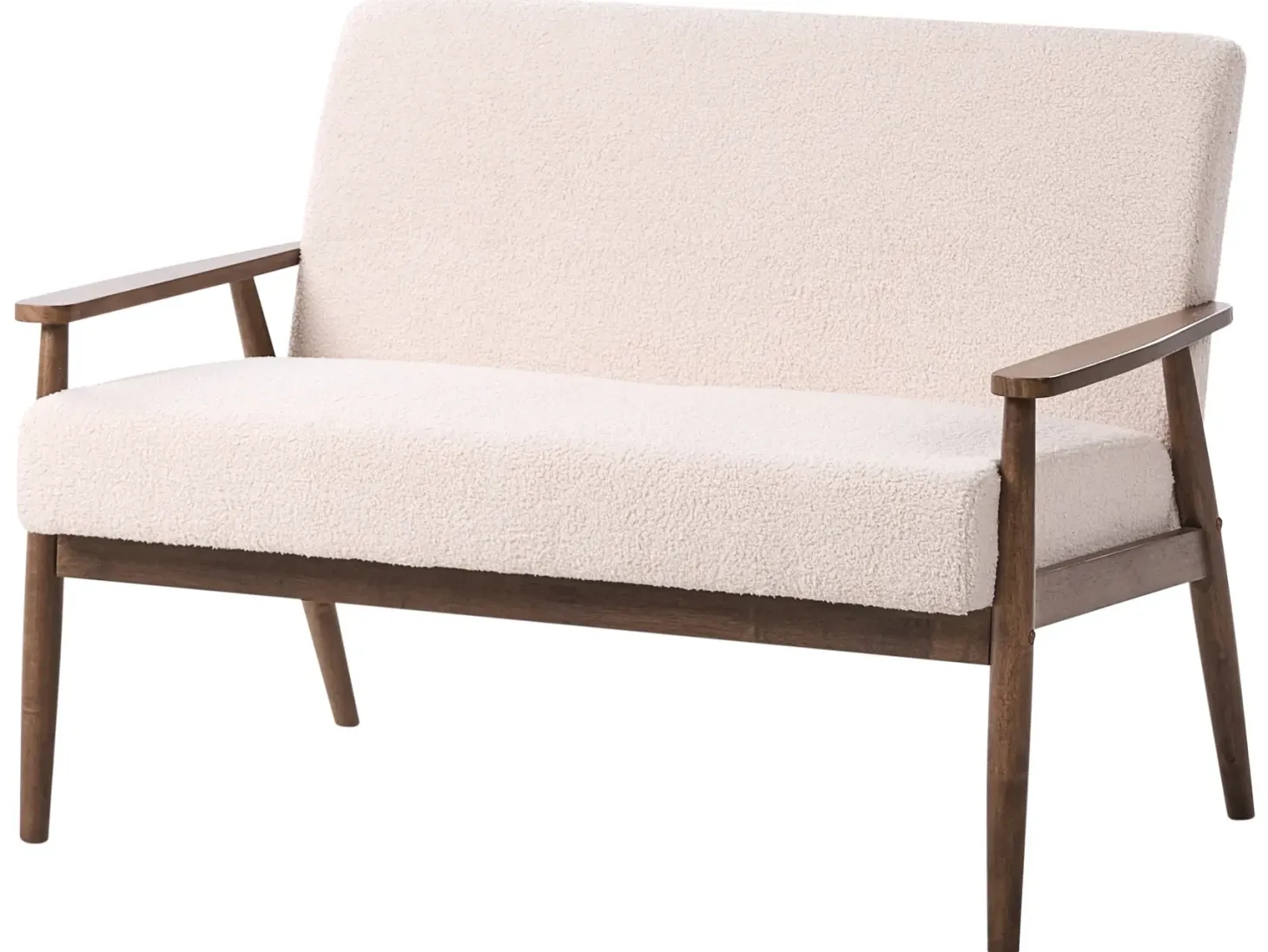 Sofa 2 personers ESRUM Boucle Mørkebrun/beige