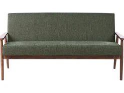 Sofa 3 personers ESRUM Mørkebrun/ Grøn