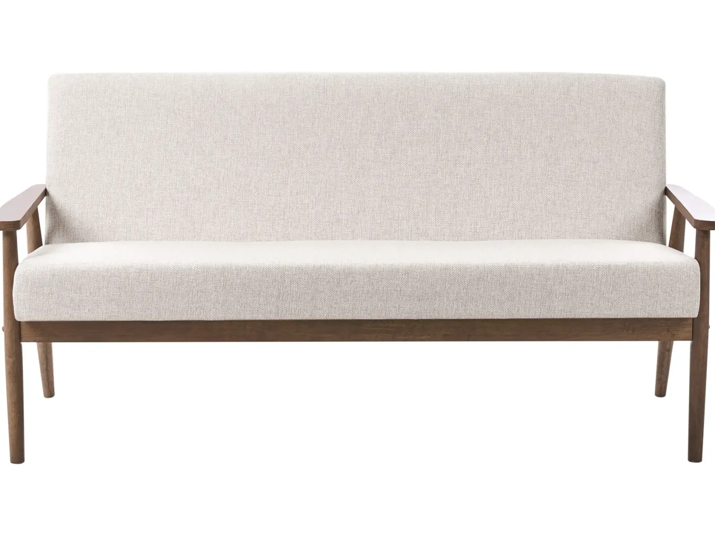 Sofa 3 personers ESRUM Mørkebrun/beige