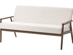 Sofa 3 personers ESRUM Mørkebrun/beige