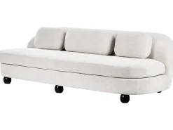 Sofa 3 personers FANSEN Cremehvid med pude