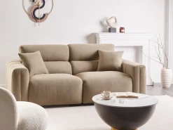 Sofa 3 personers FAUSKAN Lysebrun