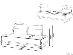 Sofa 3 personers FAXEN Hvid