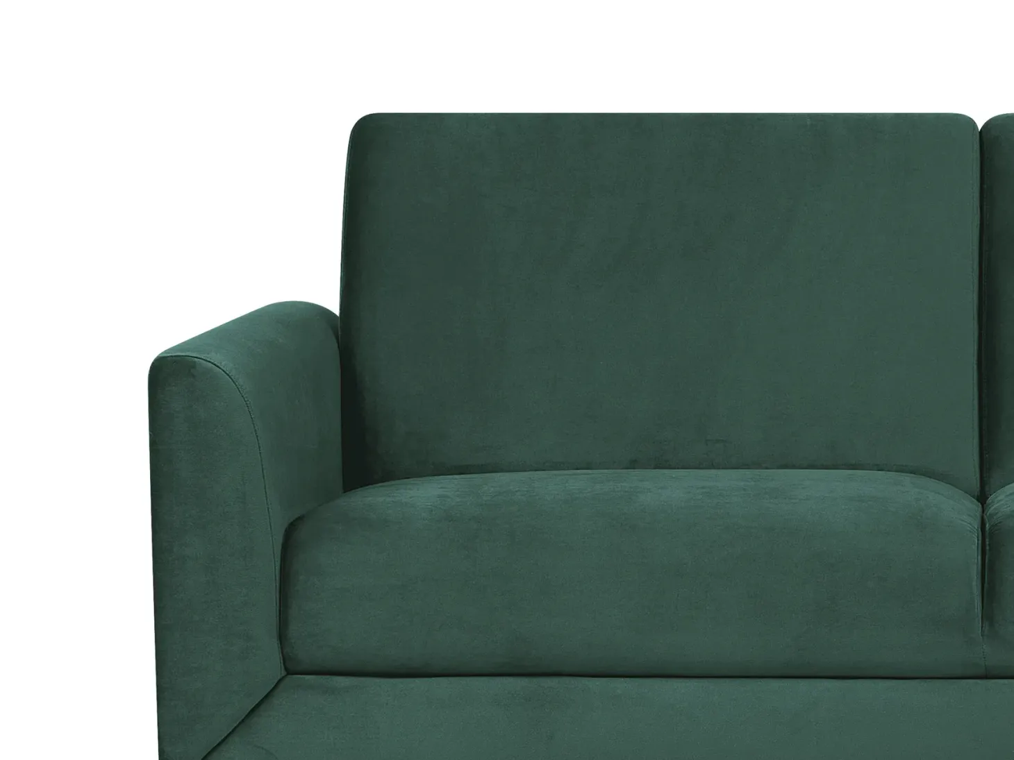 Sofa 3 personers FENES Velour Mørkegrøn