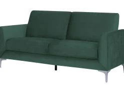 Sofa 3 personers FENES Velour Mørkegrøn